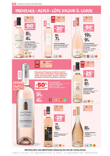 carrefour-market - Flyer Carrefour Market - La Foire Aux Vins pour la semaine prochaine du de jeudi 01/10/2026 au du dimanche 18/10/2026 - page: 46