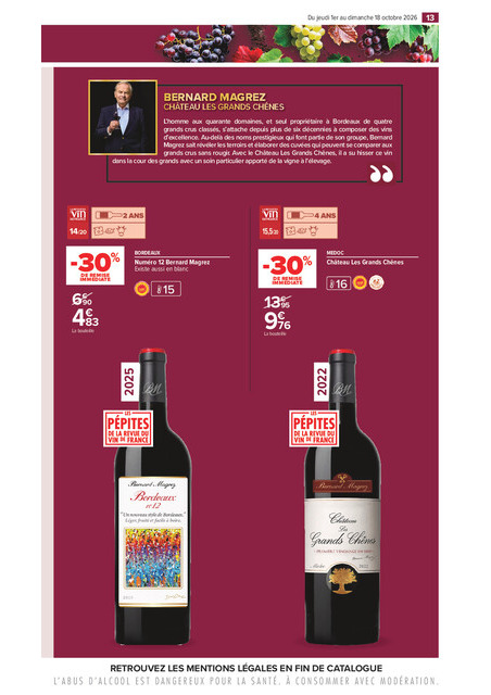 carrefour-market - Flyer Carrefour Market - La Foire Aux Vins pour la semaine prochaine du de jeudi 01/10/2026 au du dimanche 18/10/2026 - page: 13