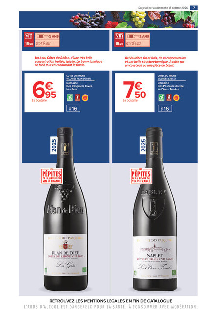 carrefour-market - Flyer Carrefour Market - La Foire Aux Vins pour la semaine prochaine du de jeudi 01/10/2026 au du dimanche 18/10/2026 - page: 7