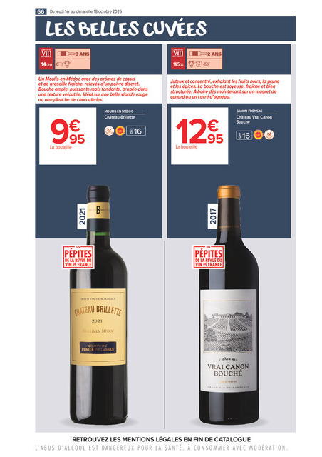 carrefour-market - Flyer Carrefour Market - La Foire Aux Vins pour la semaine prochaine du de jeudi 01/10/2026 au du dimanche 18/10/2026 - page: 66