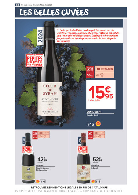 carrefour-market - Flyer Carrefour Market - La Foire Aux Vins pour la semaine prochaine du de jeudi 01/10/2026 au du dimanche 18/10/2026 - page: 68