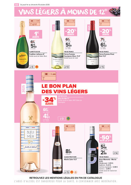 carrefour-market - Flyer Carrefour Market - La Foire Aux Vins pour la semaine prochaine du de jeudi 01/10/2026 au du dimanche 18/10/2026 - page: 50