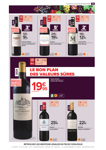 carrefour-market - Flyer Carrefour Market - La Foire Aux Vins pour la semaine prochaine du de jeudi 01/10/2026 au du dimanche 18/10/2026 - page: 19
