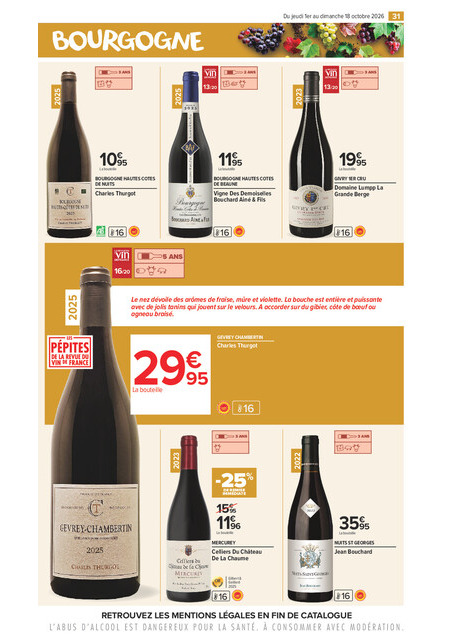 carrefour-market - Flyer Carrefour Market - La Foire Aux Vins pour la semaine prochaine du de jeudi 01/10/2026 au du dimanche 18/10/2026 - page: 31