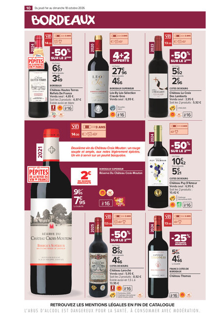 carrefour-market - Flyer Carrefour Market - La Foire Aux Vins pour la semaine prochaine du de jeudi 01/10/2026 au du dimanche 18/10/2026 - page: 10