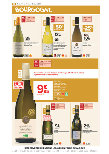 carrefour-market - Flyer Carrefour Market - La Foire Aux Vins pour la semaine prochaine du de jeudi 01/10/2026 au du dimanche 18/10/2026 - page: 36