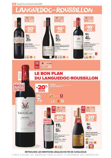 carrefour-market - Flyer Carrefour Market - La Foire Aux Vins pour la semaine prochaine du de jeudi 01/10/2026 au du dimanche 18/10/2026 - page: 24