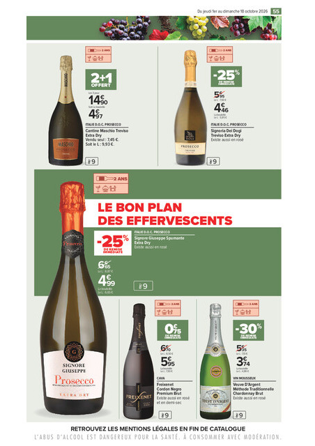 carrefour-market - Flyer Carrefour Market - La Foire Aux Vins pour la semaine prochaine du de jeudi 01/10/2026 au du dimanche 18/10/2026 - page: 55