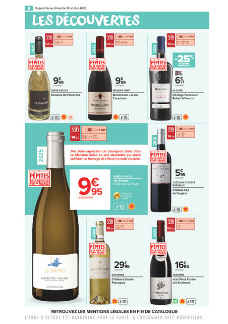carrefour-market - Flyer Carrefour Market - La Foire Aux Vins pour la semaine prochaine du de jeudi 01/10/2026 au du dimanche 18/10/2026 - page: 8