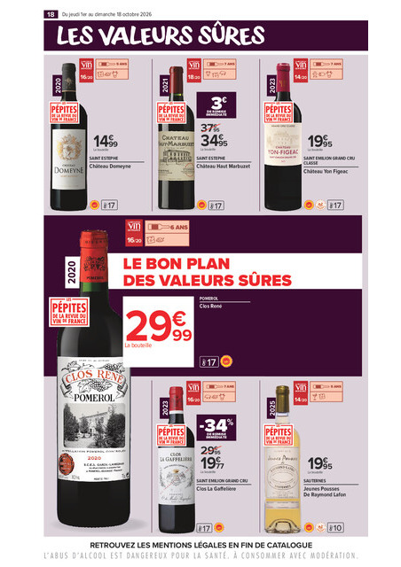 carrefour-market - Flyer Carrefour Market - La Foire Aux Vins pour la semaine prochaine du de jeudi 01/10/2026 au du dimanche 18/10/2026 - page: 18