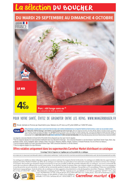 carrefour-market - Flyer Carrefour Market - La Sélection du Boucher pour la semaine prochaine du du mardi 29/09/2026 au du dimanche 04/10/2026 - page: 12