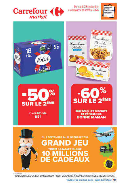carrefour-market - Flyer Carrefour Market - Vos Promos du Quotidien pour la semaine prochaine du du mardi 29/09/2026 au du dimanche 11/10/2026