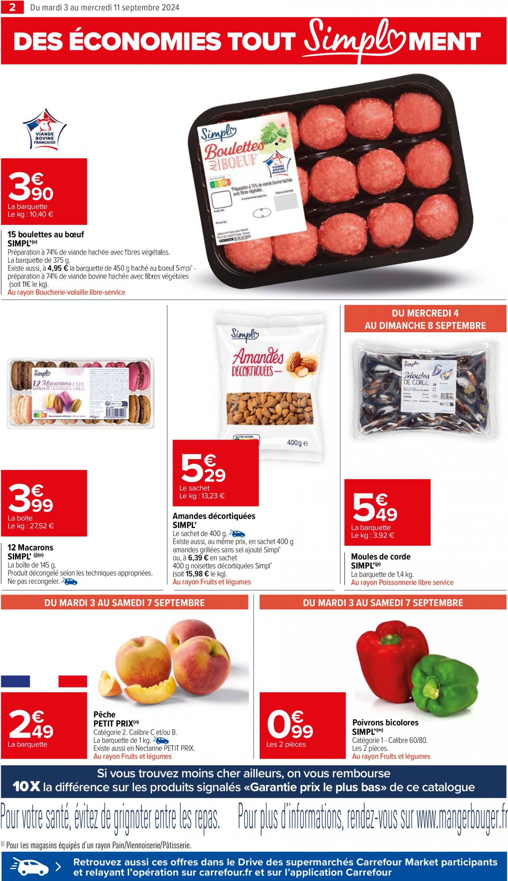 carrefour-market - Catalogue Carrefour Market valable dès 03.09. - 11.09. - page: 4