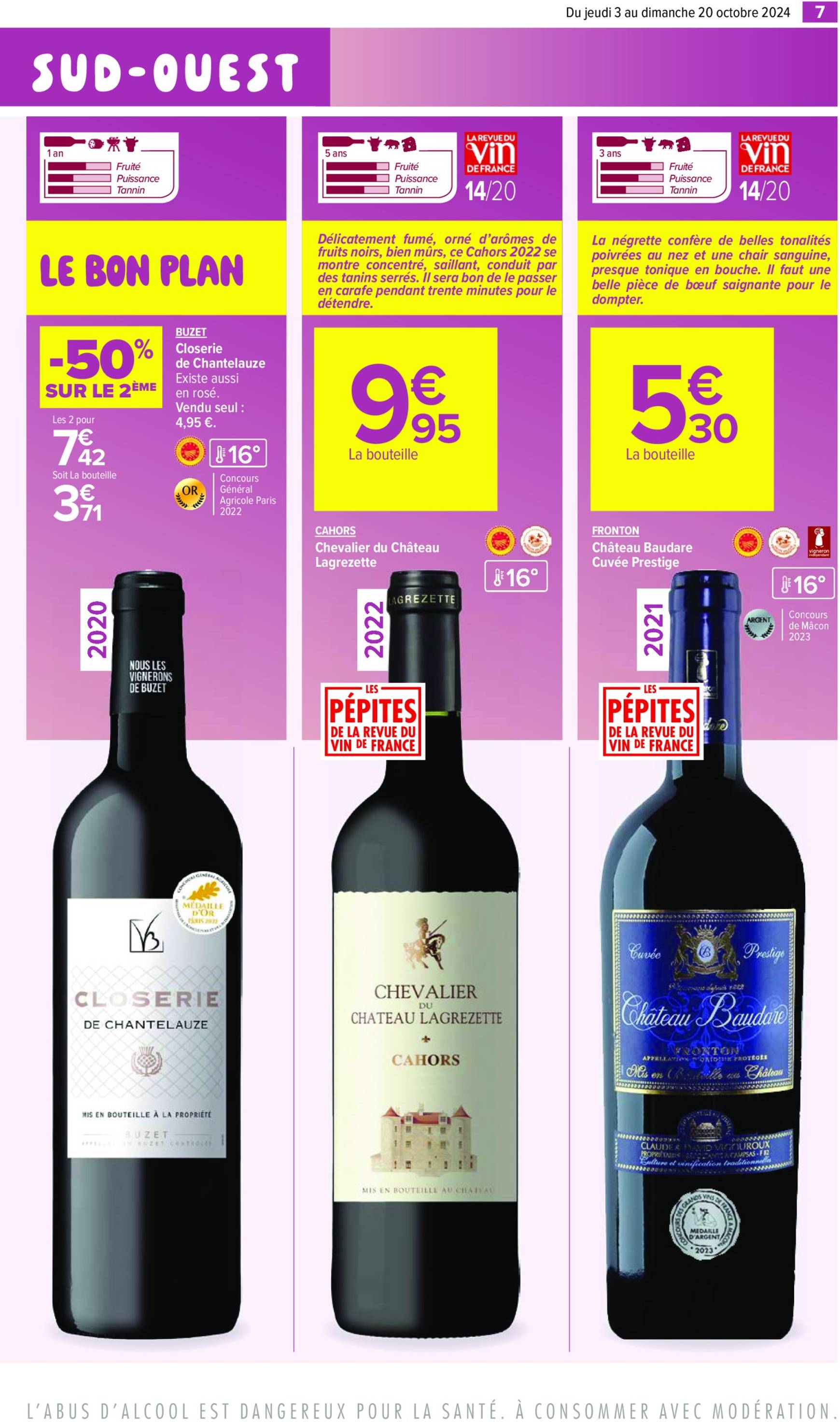 carrefour-market - Catalogue Carrefour Market - Aux Foire Vins valable dès 03.10. - 20.10. - page: 9