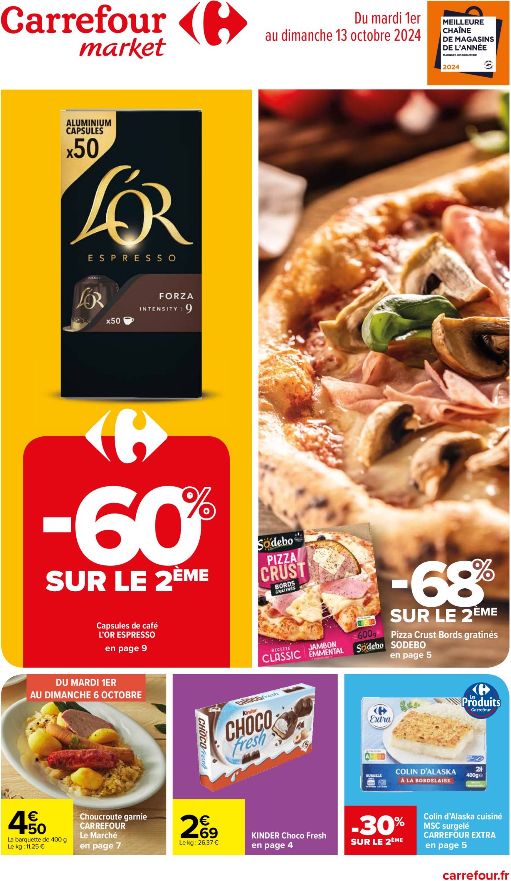 carrefour-market - Catalogue Carrefour Market valable dès 01.10. - 13.10. - page: 1