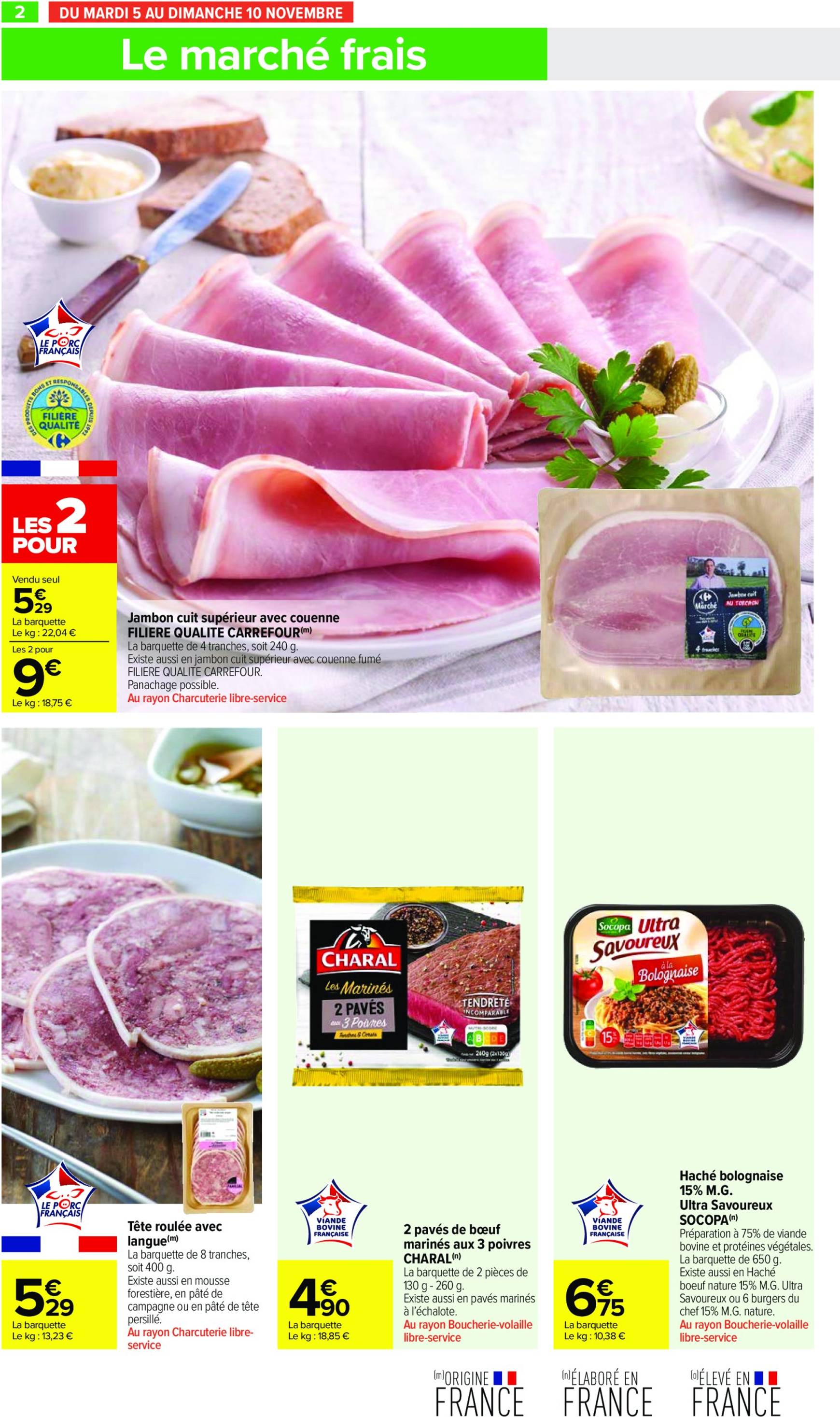 carrefour-market - Catalogue Carrefour Market valable dès 05.11. - 17.11. - page: 4