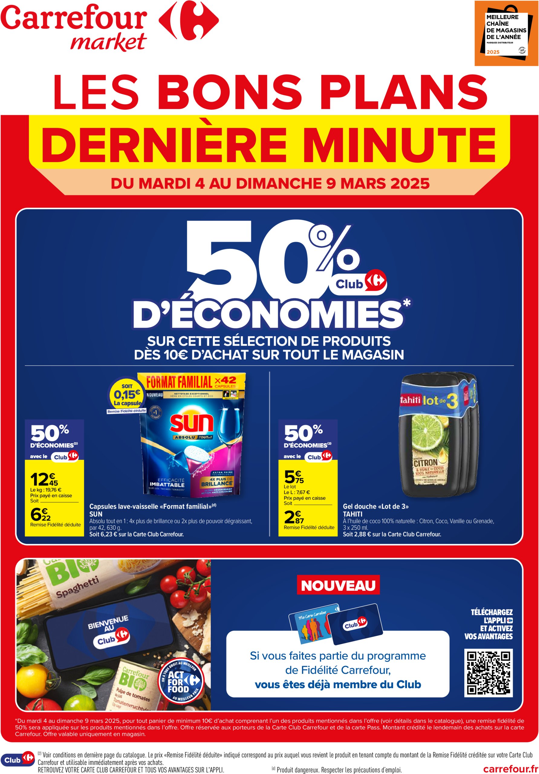 carrefour-market - Catalogue Carrefour Market - Les Bons Plans Derniére Minute valable dès 04/03 - 09/03