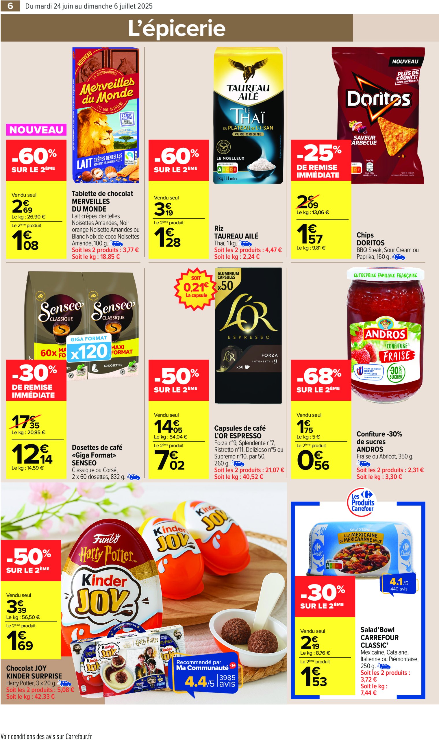 carrefour-market - Catalogue Carrefour Market valable du 24/06 au 06/07 - page: 10