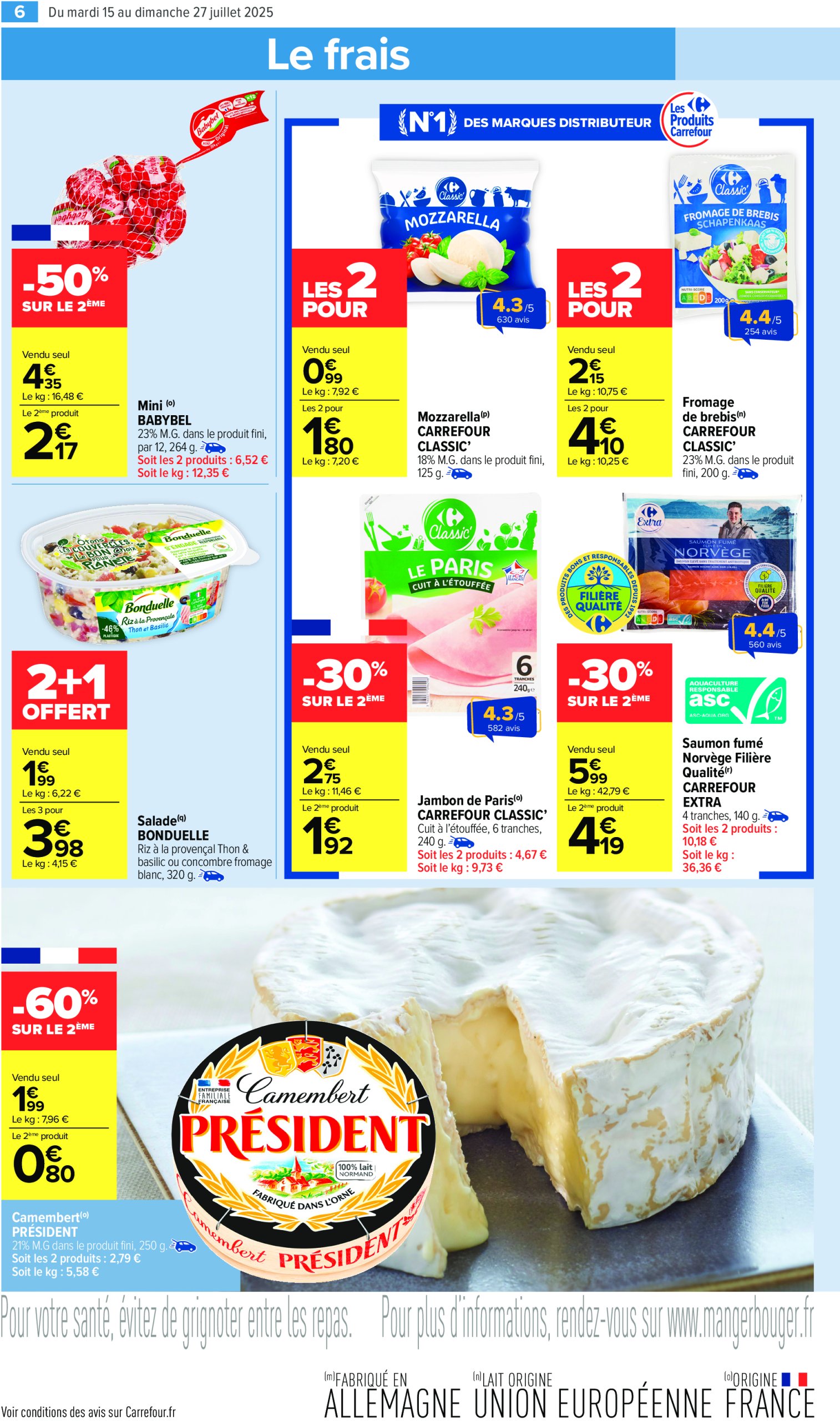 carrefour-market - Catalogue Carrefour Market valable du 15/07 au 27/07 - page: 8