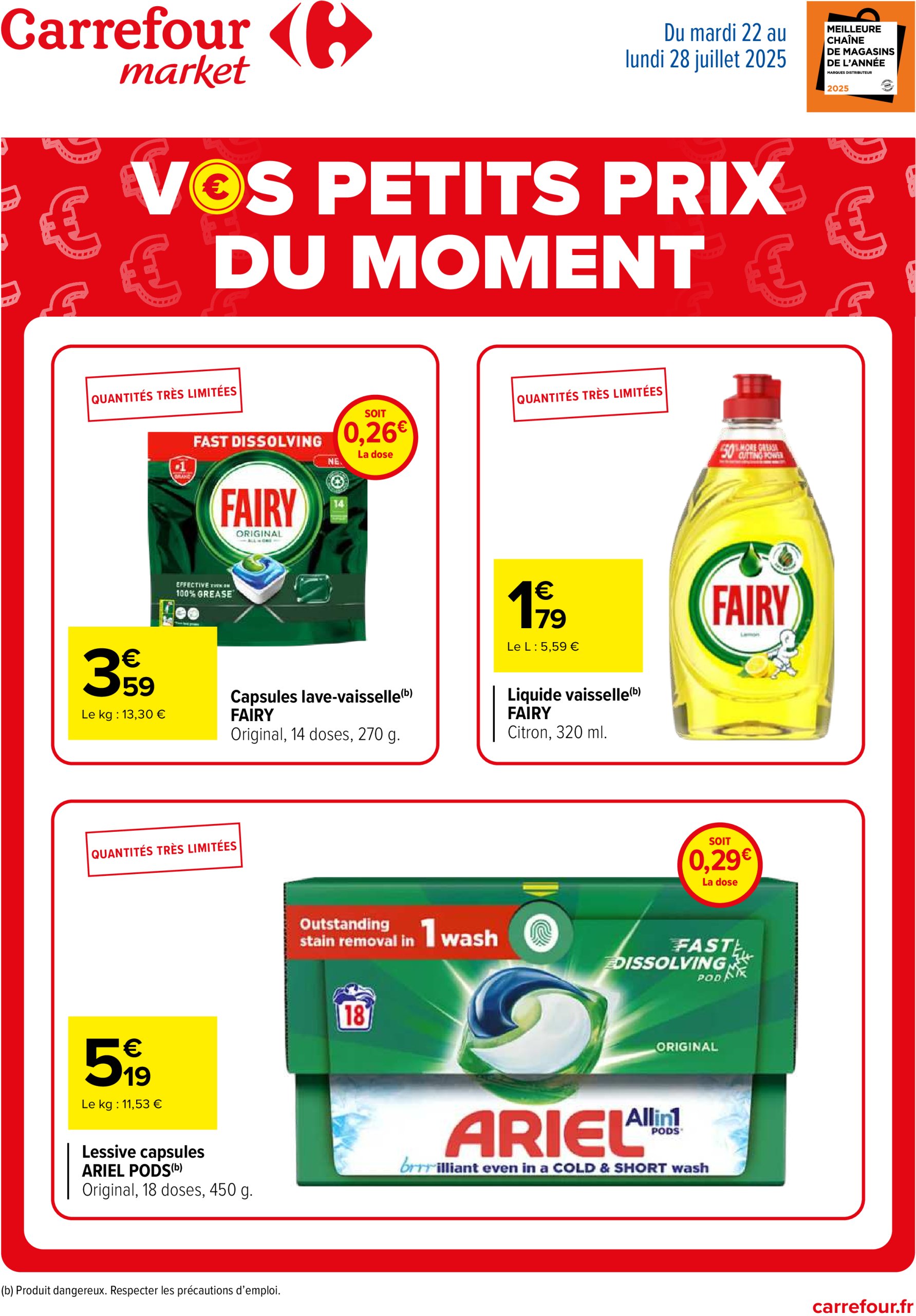 carrefour-market - Catalogue Carrefour Market - Vos Petits Prix du Moment valable du 22/07 au 28/07