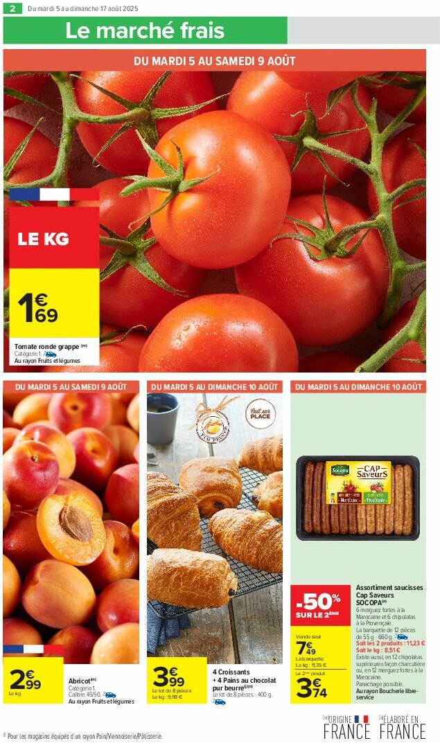 carrefour-market - Catalogue Carrefour Market valable du 05/08 au 17/08 - page: 5