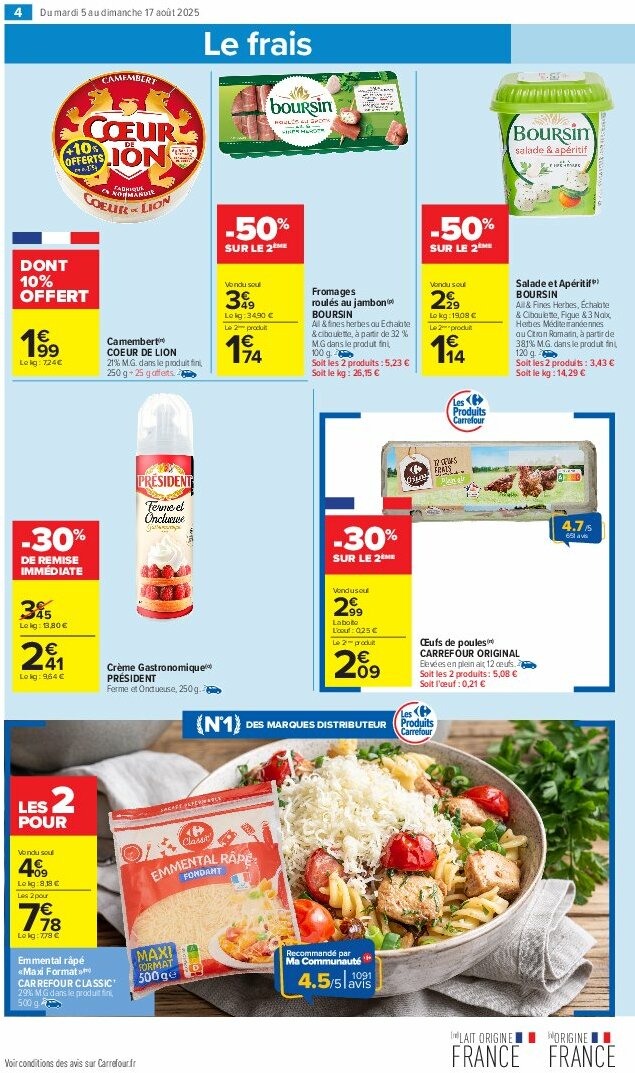carrefour-market - Catalogue Carrefour Market valable du 05/08 au 17/08 - page: 7