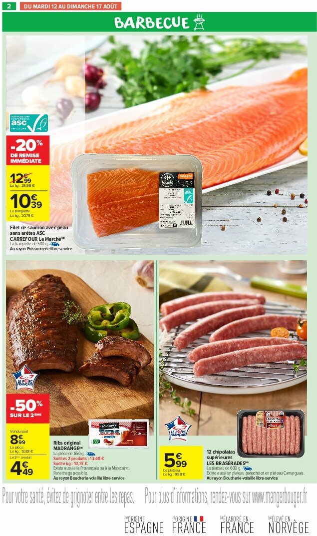 carrefour-market - Catalogue Carrefour Market valable du 12/08 au 24/08 - page: 4