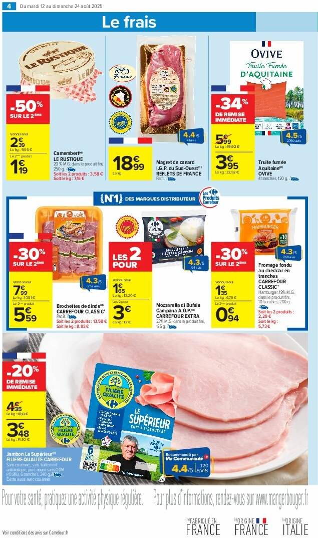 carrefour-market - Catalogue Carrefour Market valable du 12/08 au 24/08 - page: 6