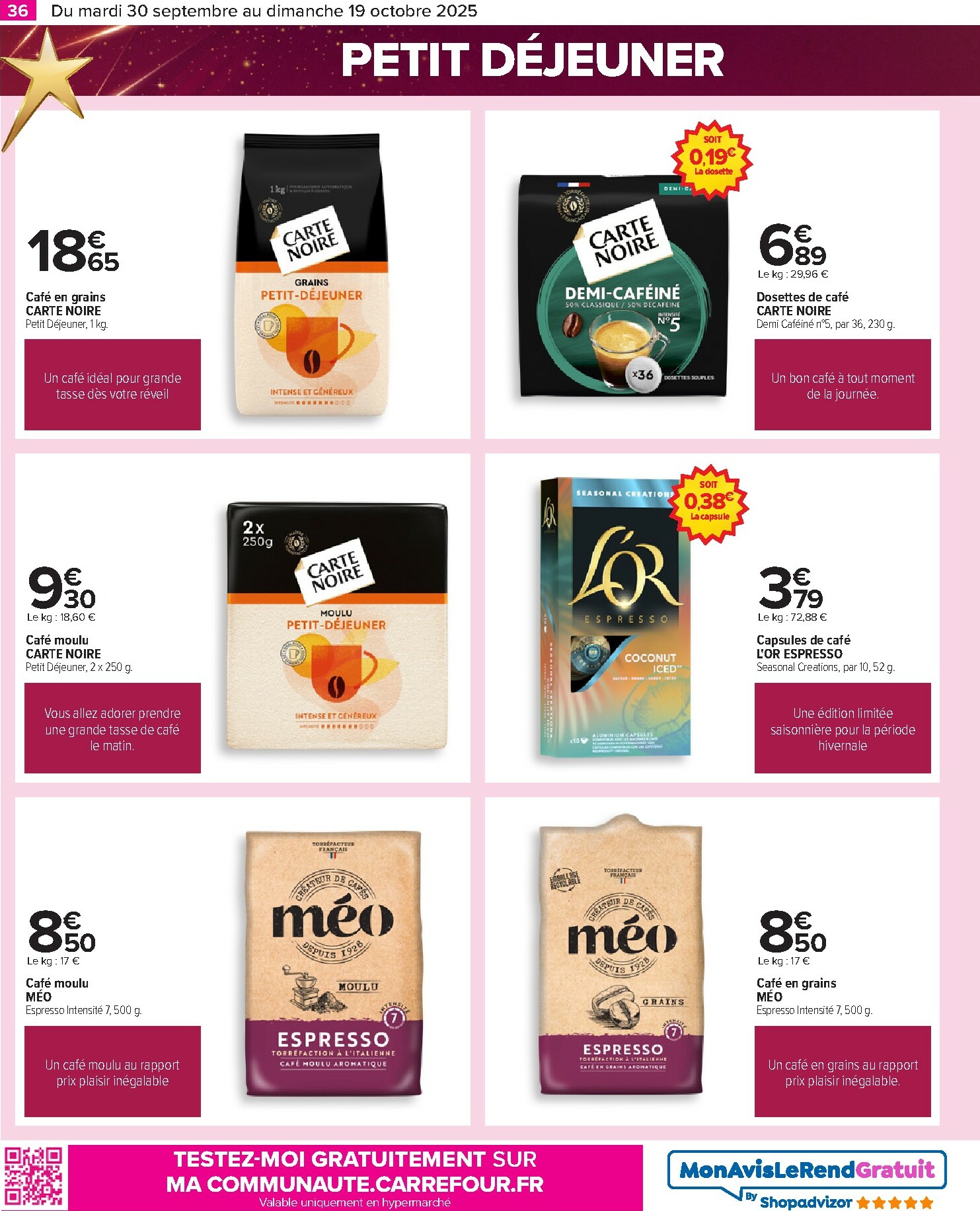 carrefour-market - Catalogue Carrefour Market valable du 30/09 au 19/10 - page: 36