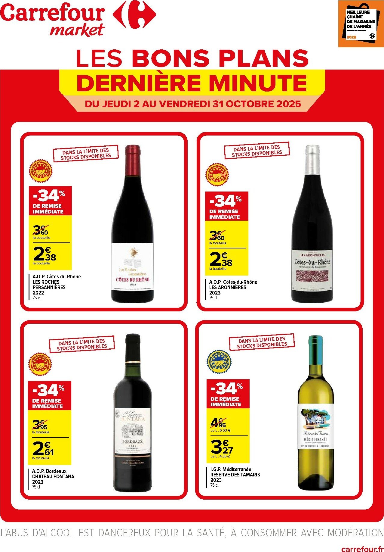 carrefour-market - Catalogue Carrefour Market - Les Bons Plans Derniére Minute valable du 02/10 au 31/10