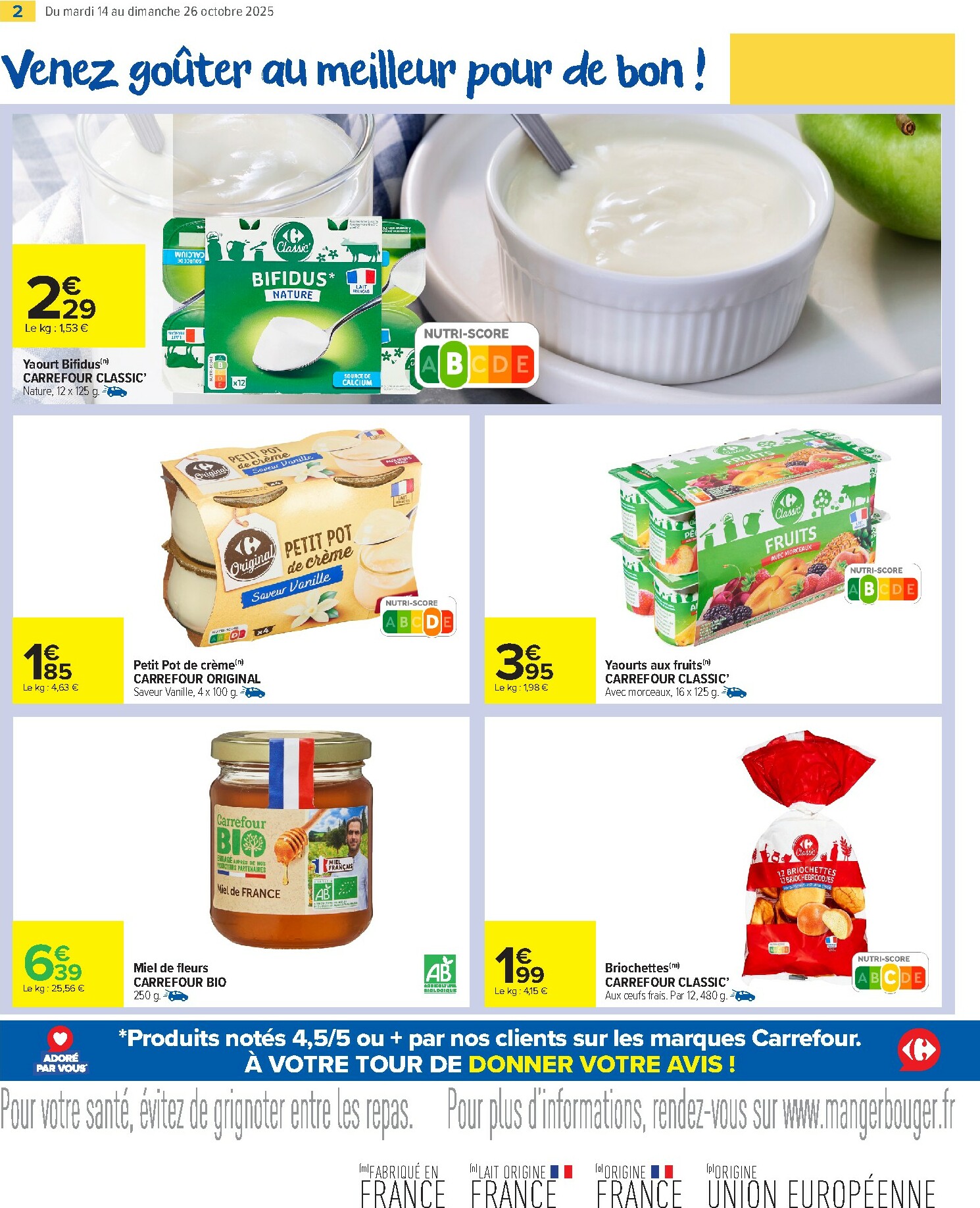 carrefour-market - Catalogue Carrefour Market valable du 14/10 au 26/10 - page: 4