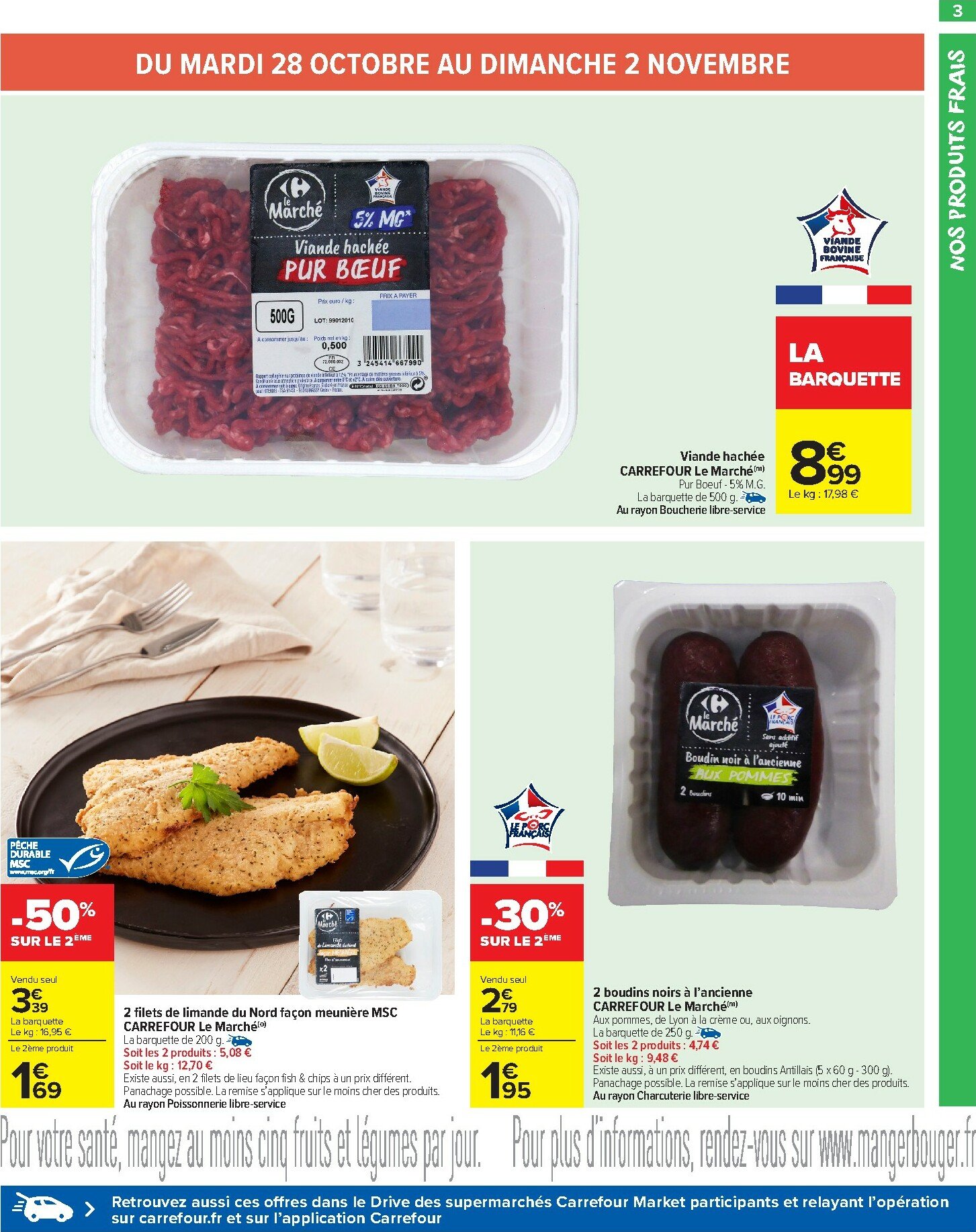 carrefour-market - Catalogue Carrefour Market valable du 28/10 au 09/11 - page: 5