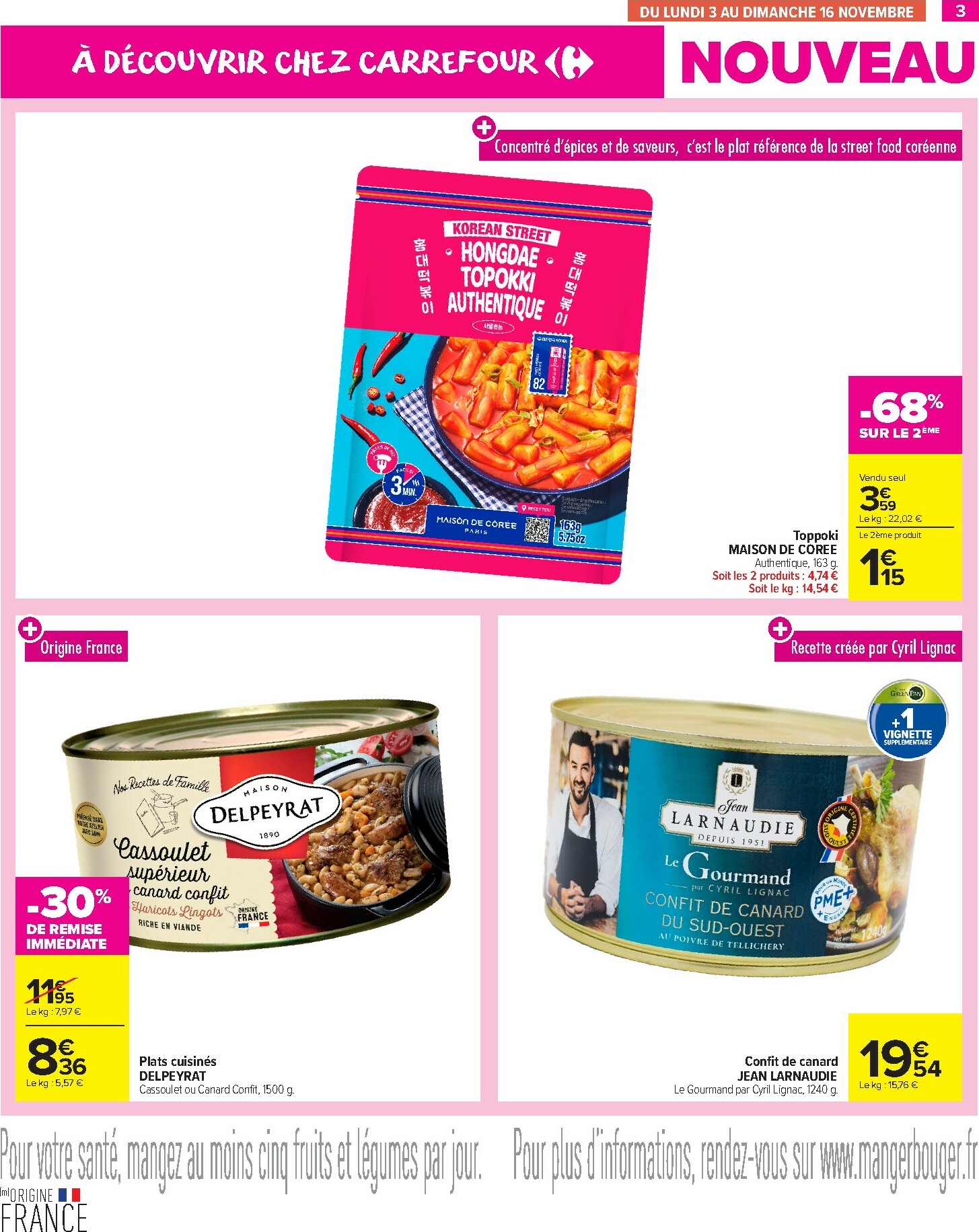 carrefour-market - Catalogue Carrefour Market - Les Nouveautés valable du 03/11 au 30/11 - page: 3