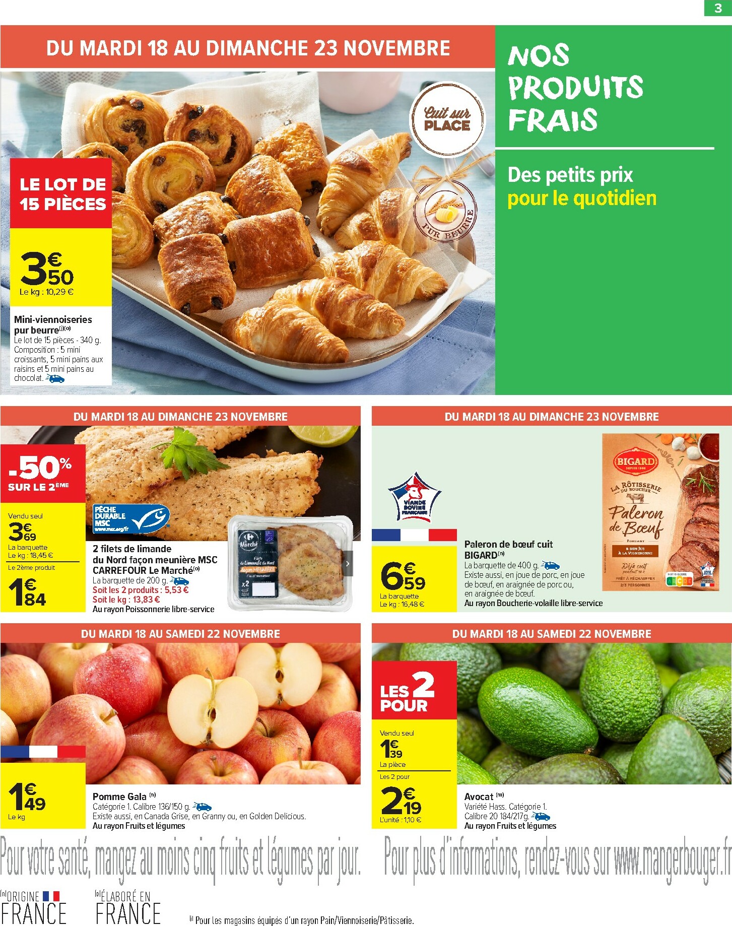 carrefour-market - Catalogue Carrefour Market valable du 18/11 au 30/11 - page: 3
