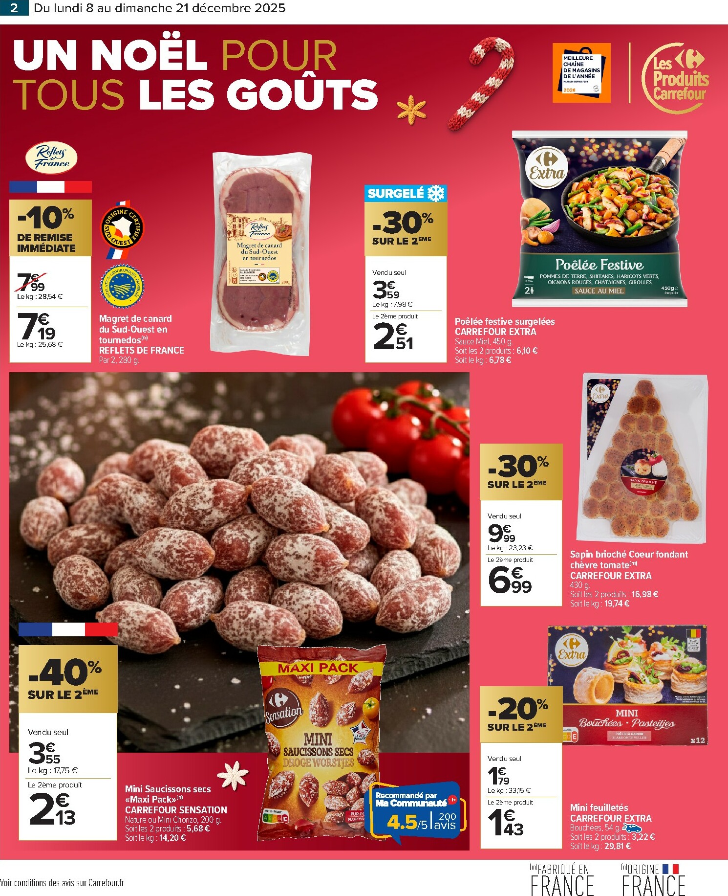 carrefour-market - Catalogue Carrefour Market valable du 08/12 au 21/12 - page: 4