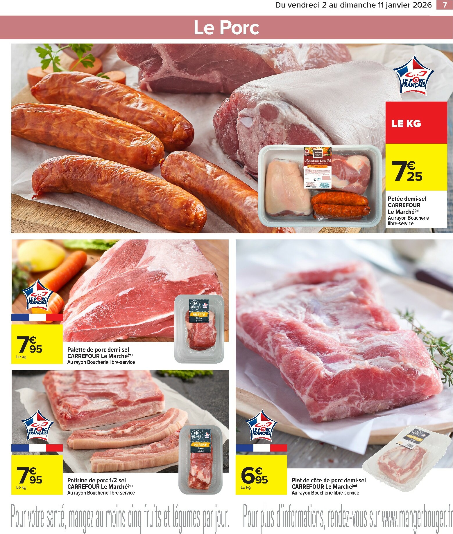 carrefour-market - Catalogue Carrefour Market - Boucher valable du 02/01 au 11/01 - page: 7