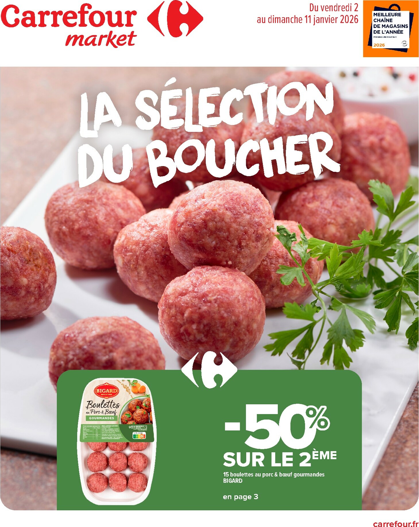 carrefour-market - Catalogue Carrefour Market - Boucher valable du 02/01 au 11/01