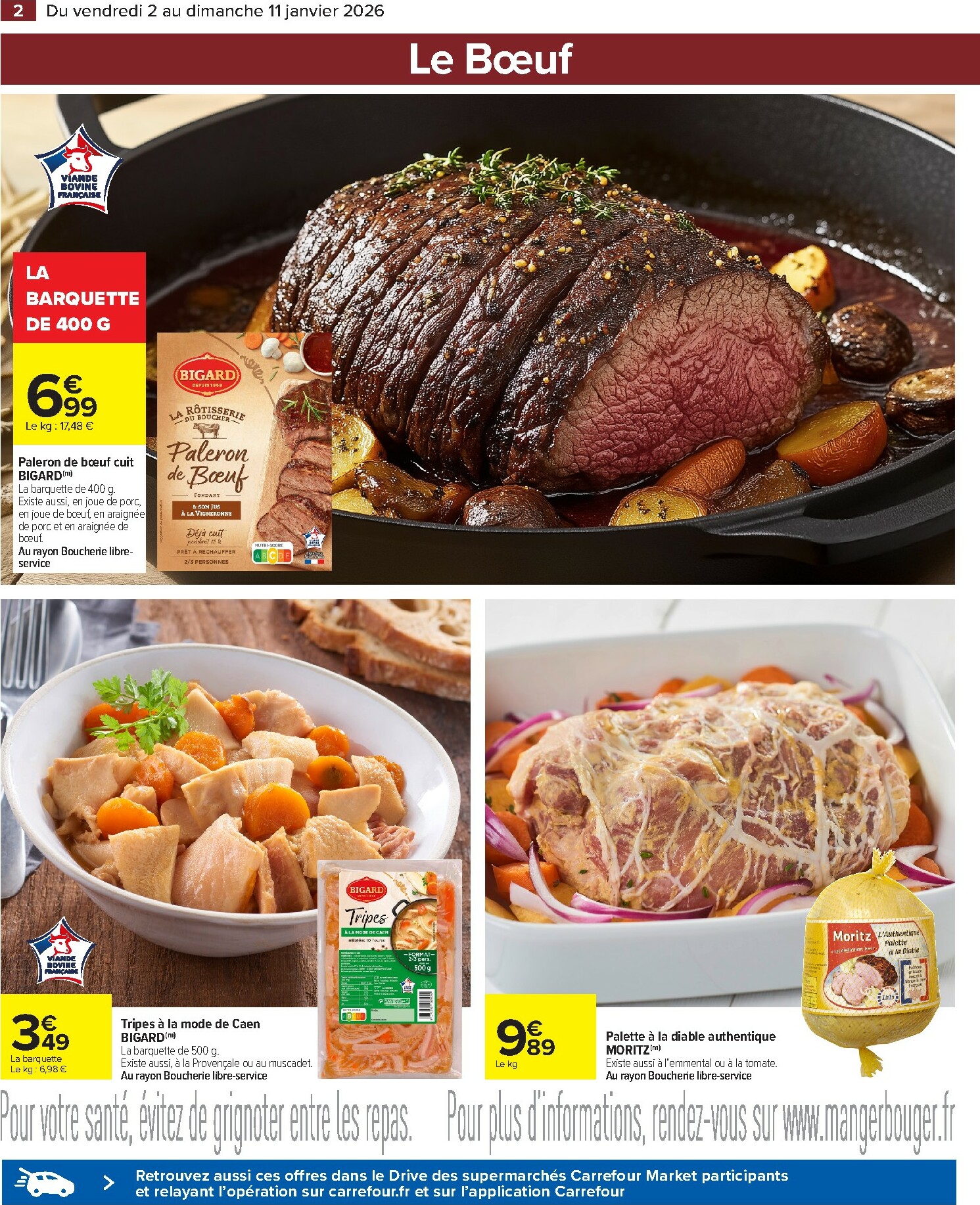 carrefour-market - Catalogue Carrefour Market - Boucher valable du 02/01 au 11/01 - page: 2