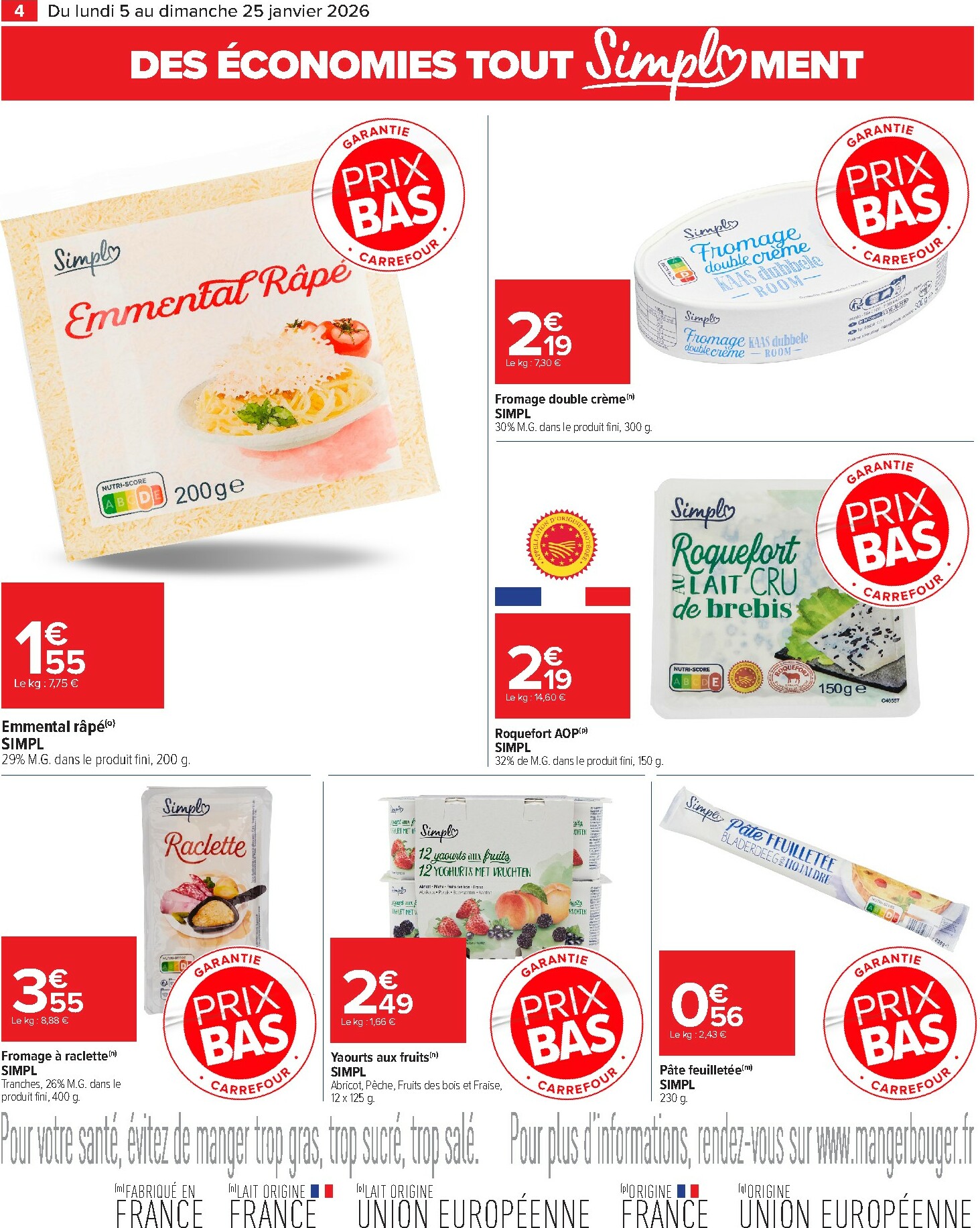 carrefour-market - Catalogue Carrefour Market valable du 05/01 au 25/01 - page: 4