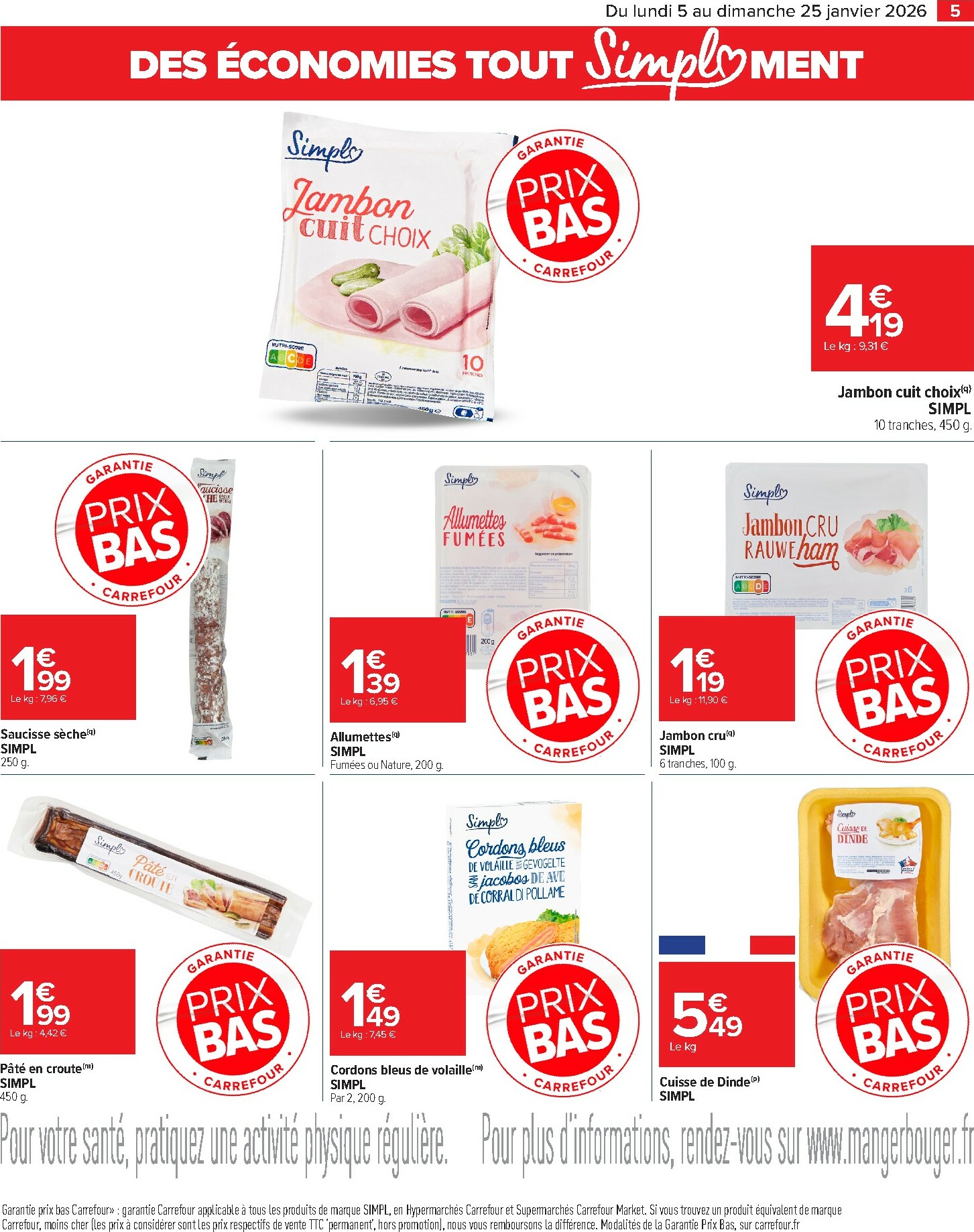 carrefour-market - Catalogue Carrefour Market valable du 05/01 au 25/01 - page: 5