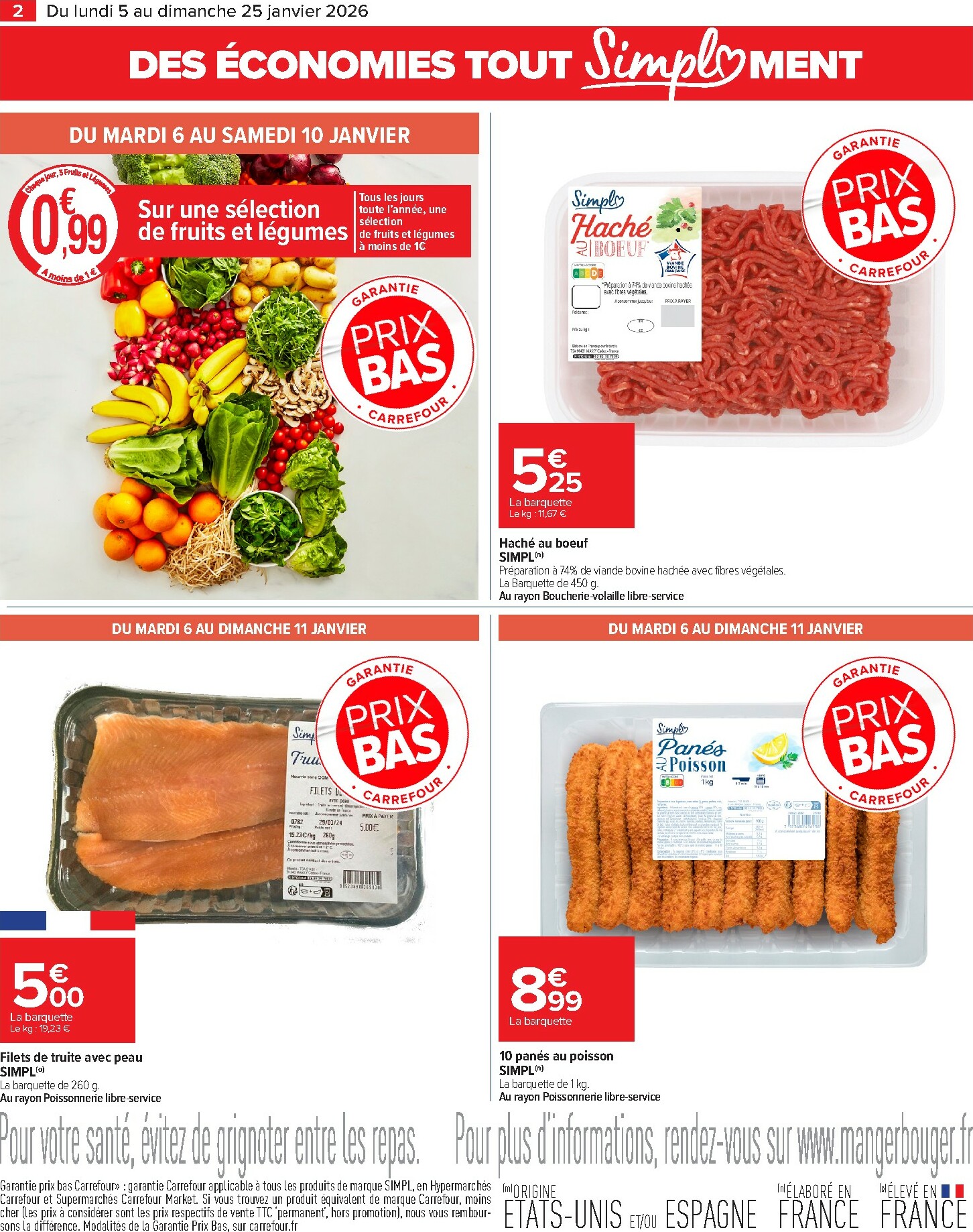 carrefour-market - Catalogue Carrefour Market valable du 05/01 au 25/01 - page: 2