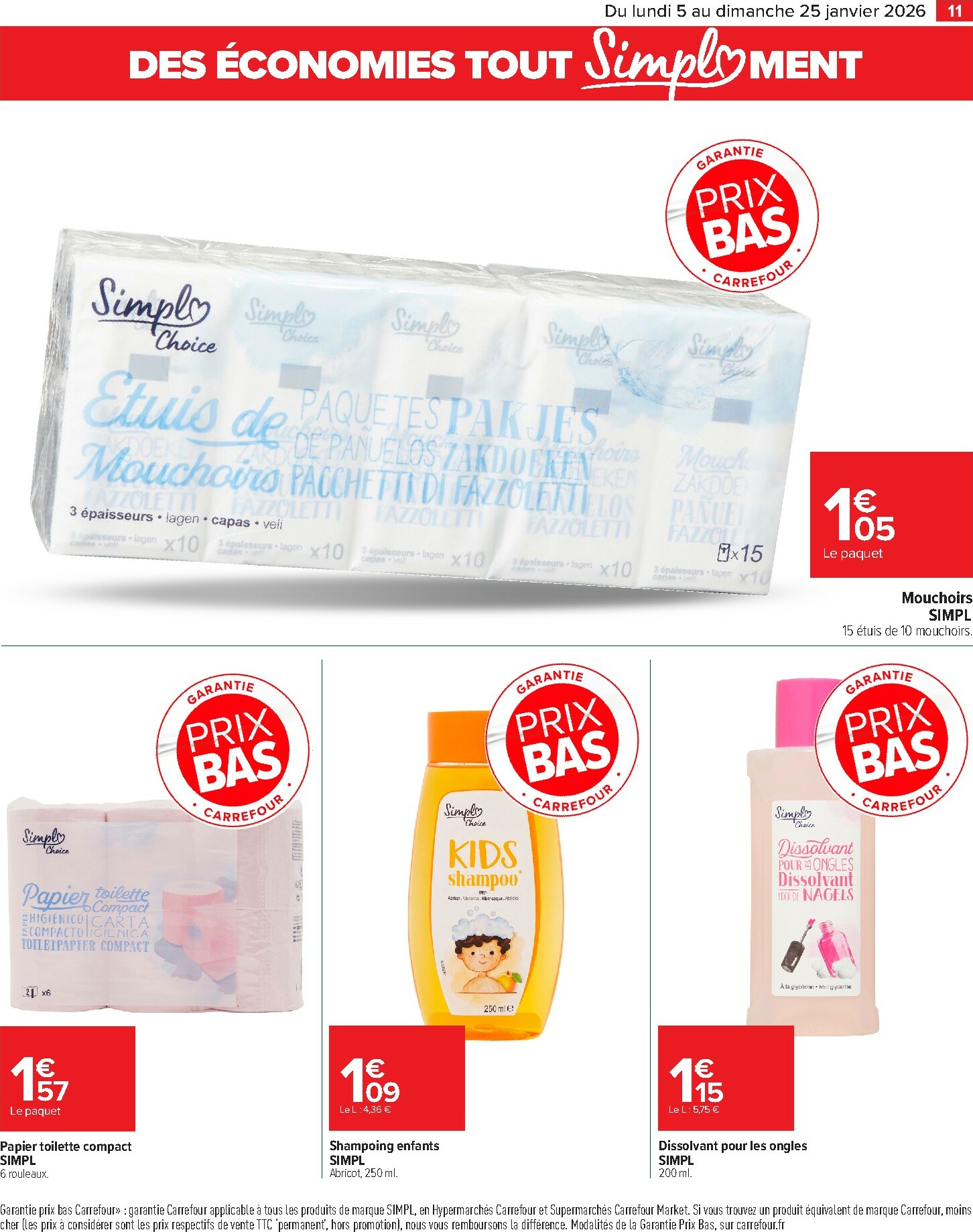 carrefour-market - Catalogue Carrefour Market valable du 05/01 au 25/01 - page: 11