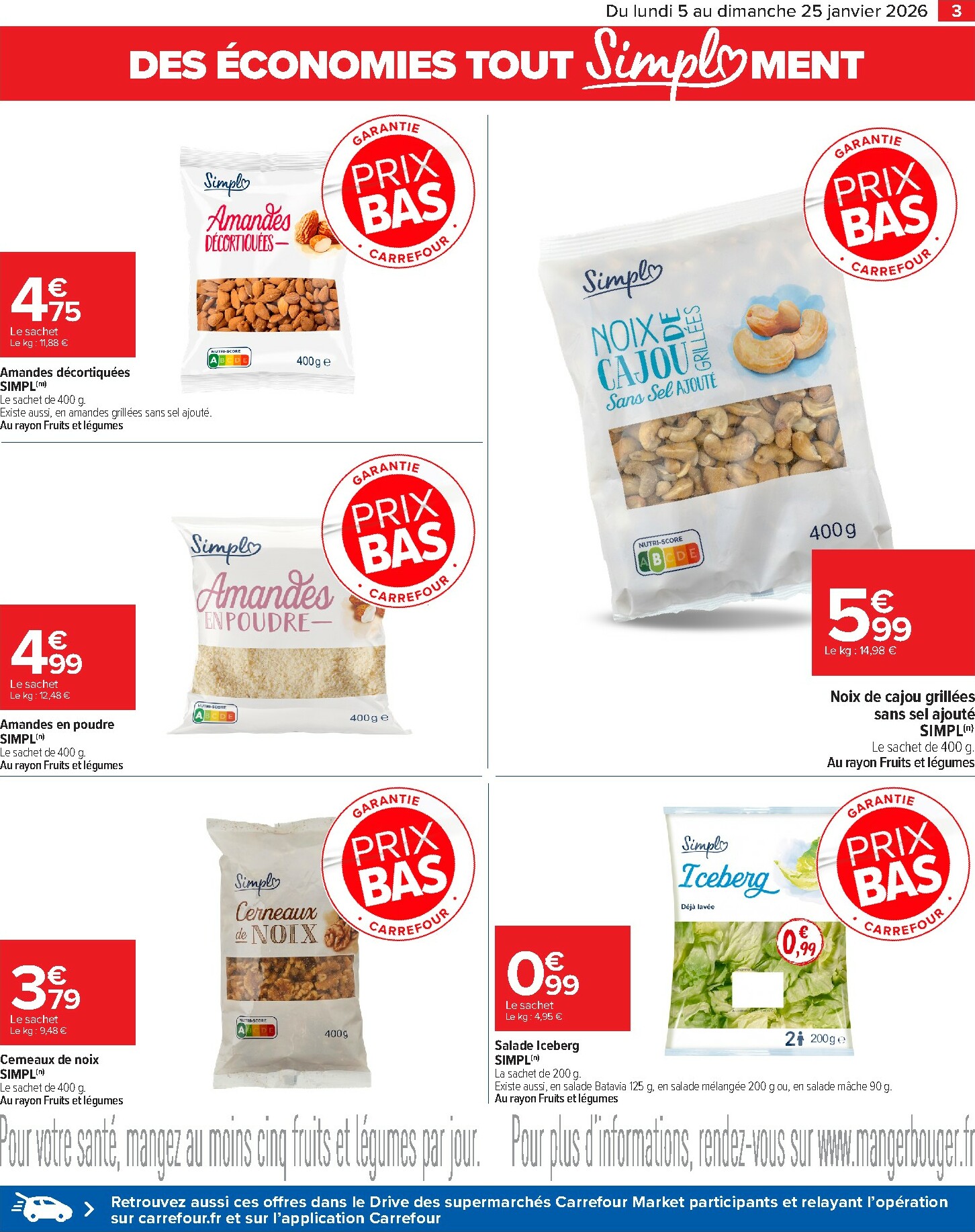 carrefour-market - Catalogue Carrefour Market valable du 05/01 au 25/01 - page: 3