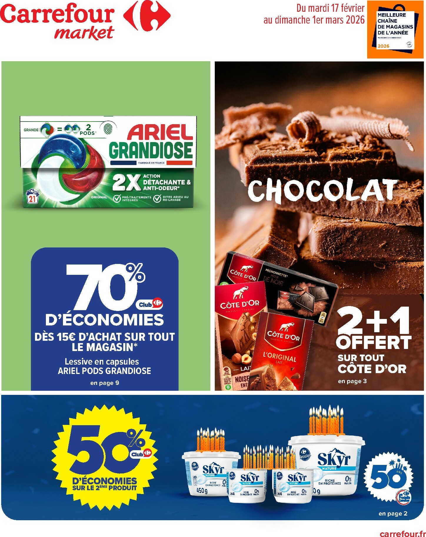 carrefour-market - Catalogue Carrefour Market valable du 17/02/2026 au 01/03/2026