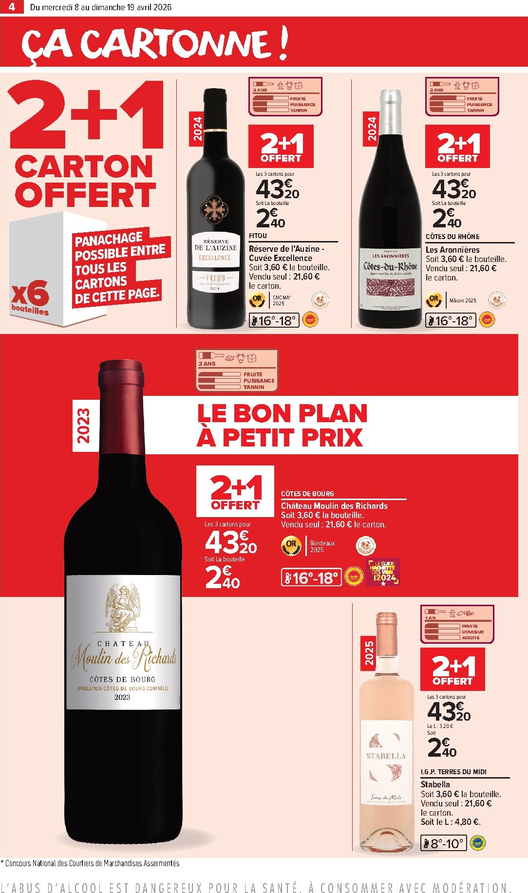 carrefour-market - Catalogue Carrefour Market - Vins valable du 08/04/2026 au 19/04/2026 - page: 4