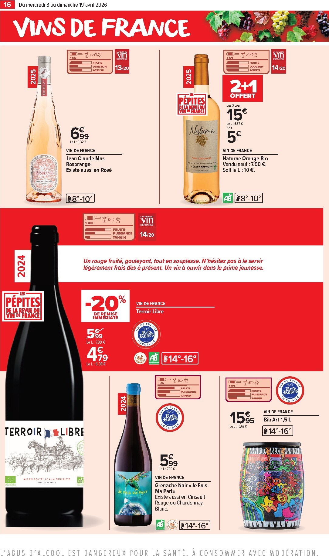 carrefour-market - Catalogue Carrefour Market - Vins valable du 08/04/2026 au 19/04/2026 - page: 16