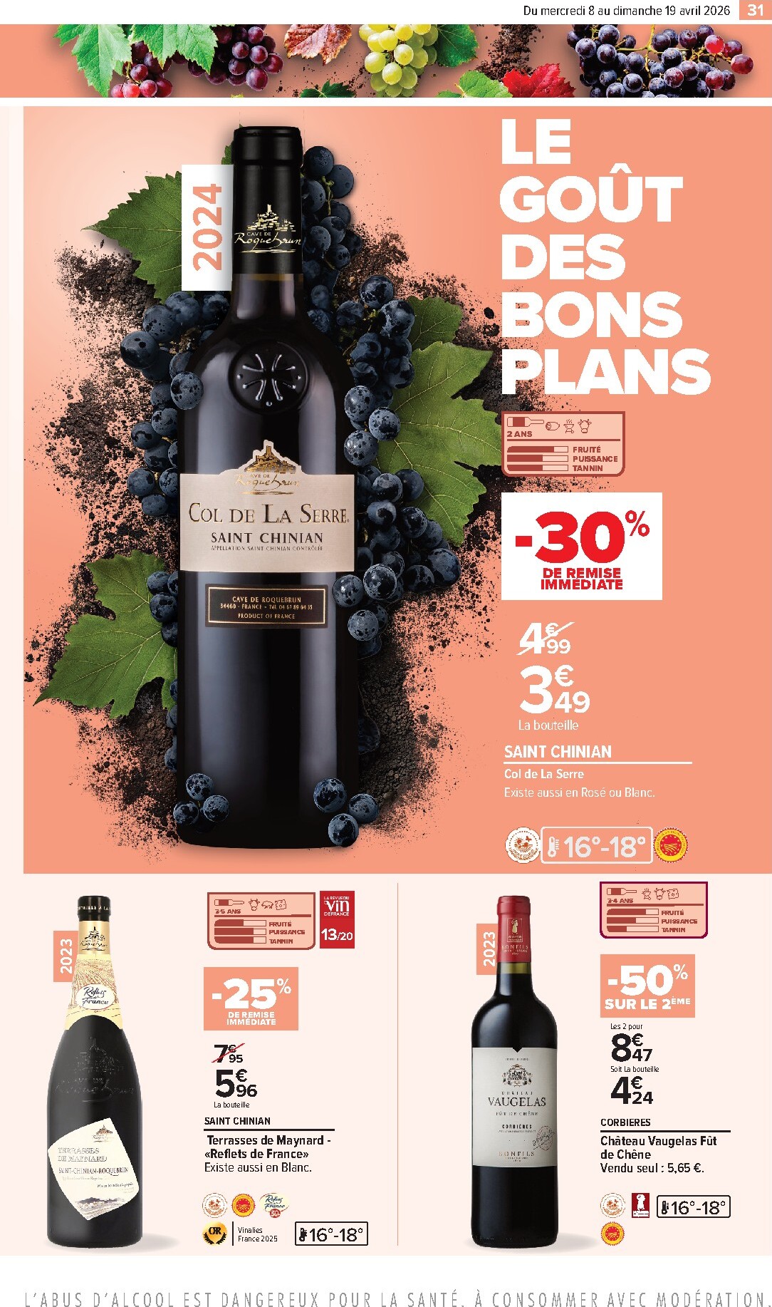 carrefour-market - Catalogue Carrefour Market - Vins valable du 08/04/2026 au 19/04/2026 - page: 31