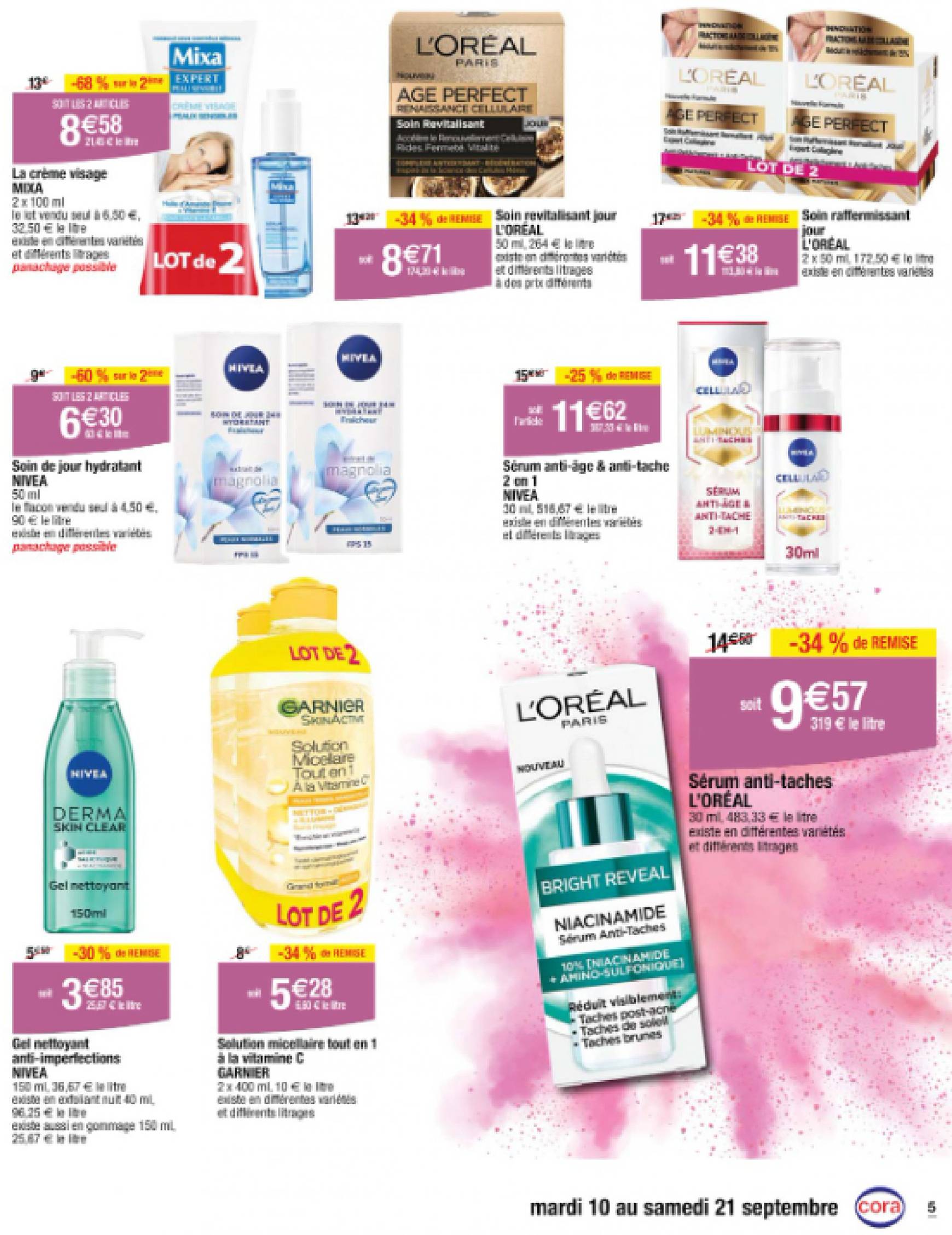 cora - Catalogue Cora - Beauté : des promos éclatantes valable dès 10.09. - 21.09. - page: 5