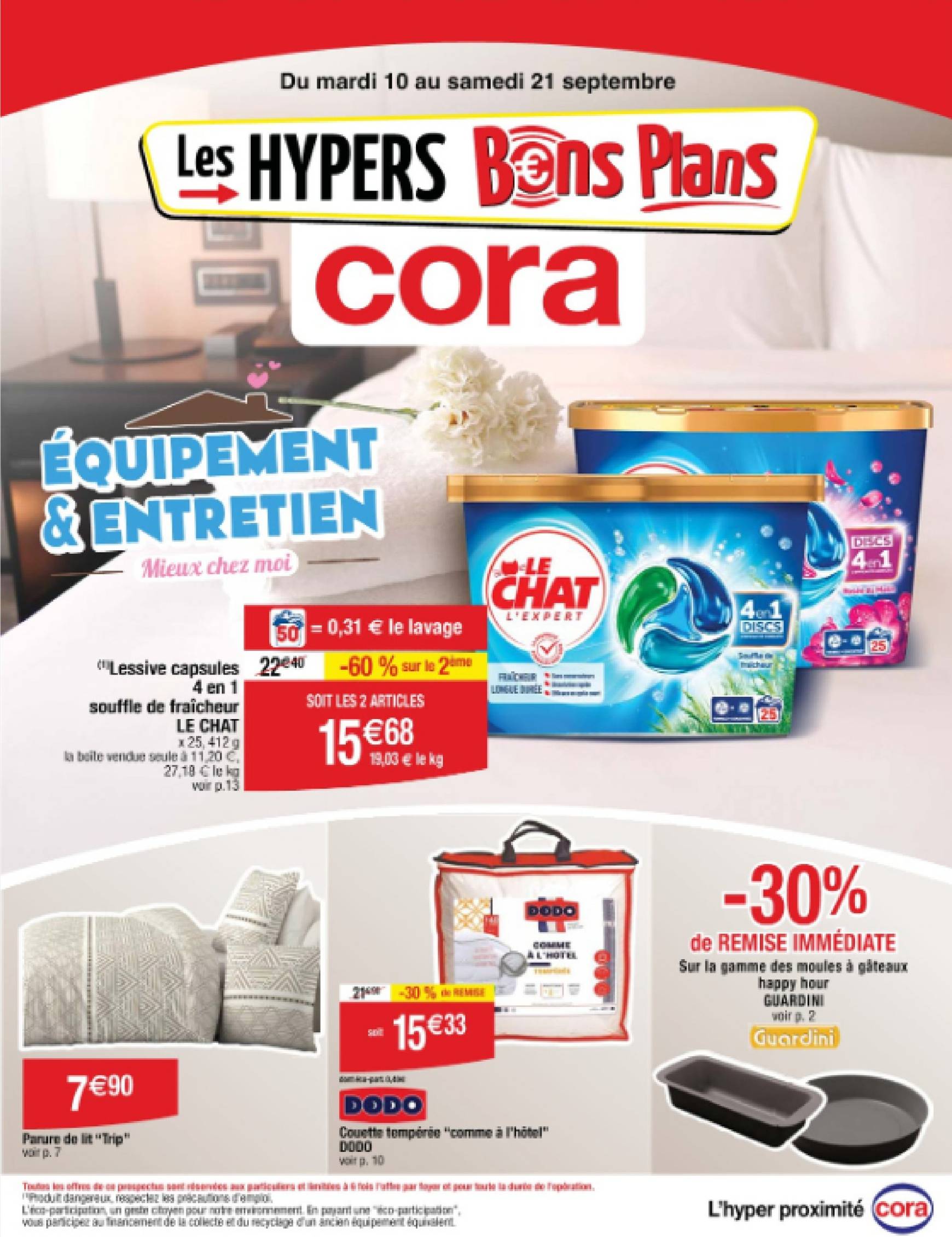 cora - Catalogue Cora - Equipement et entretien valable dès 10.09. - 21.09.