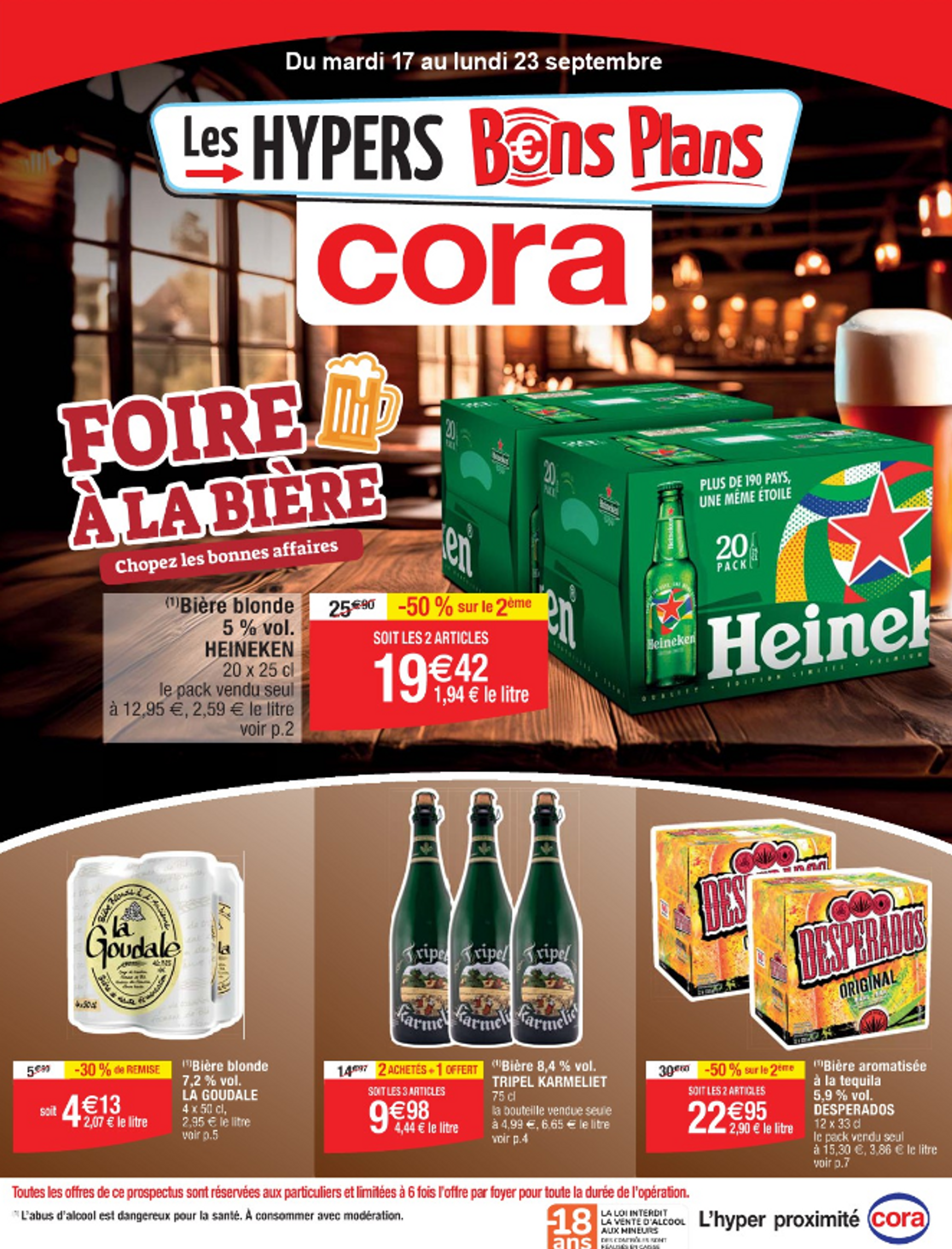 cora - Catalogue Cora - Foire à la bière valable dès 17.09. - 23.09.